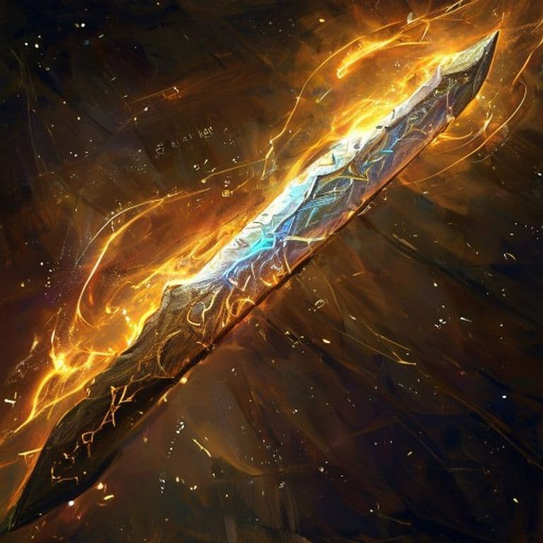 Blade of my Brother — fantasy spell effect illustration. Blade of my Brother is a 4th-level transmutation available to Cleric, Paladin.