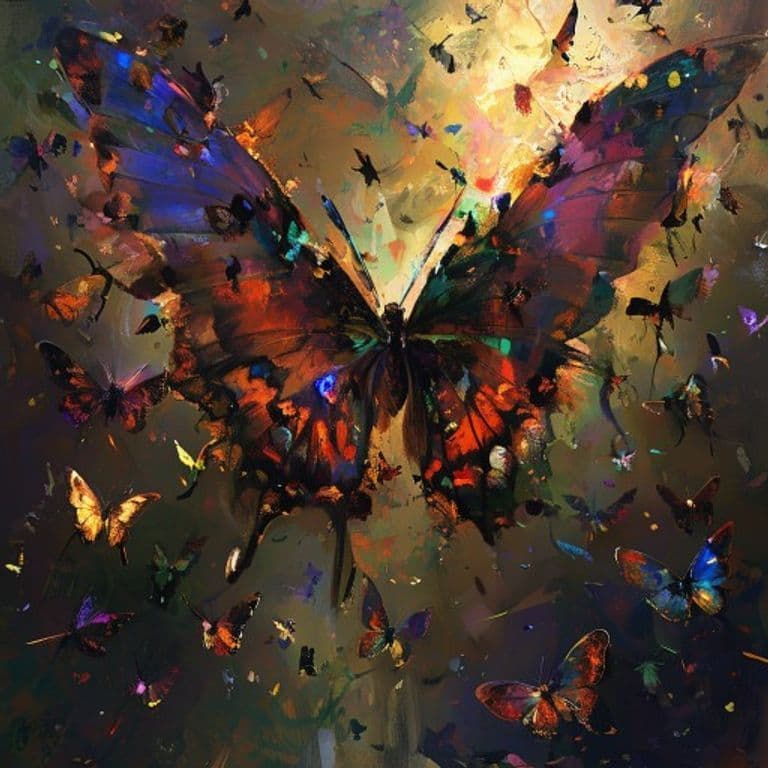 Death Butterfly Swarm — fantasy monster illustration