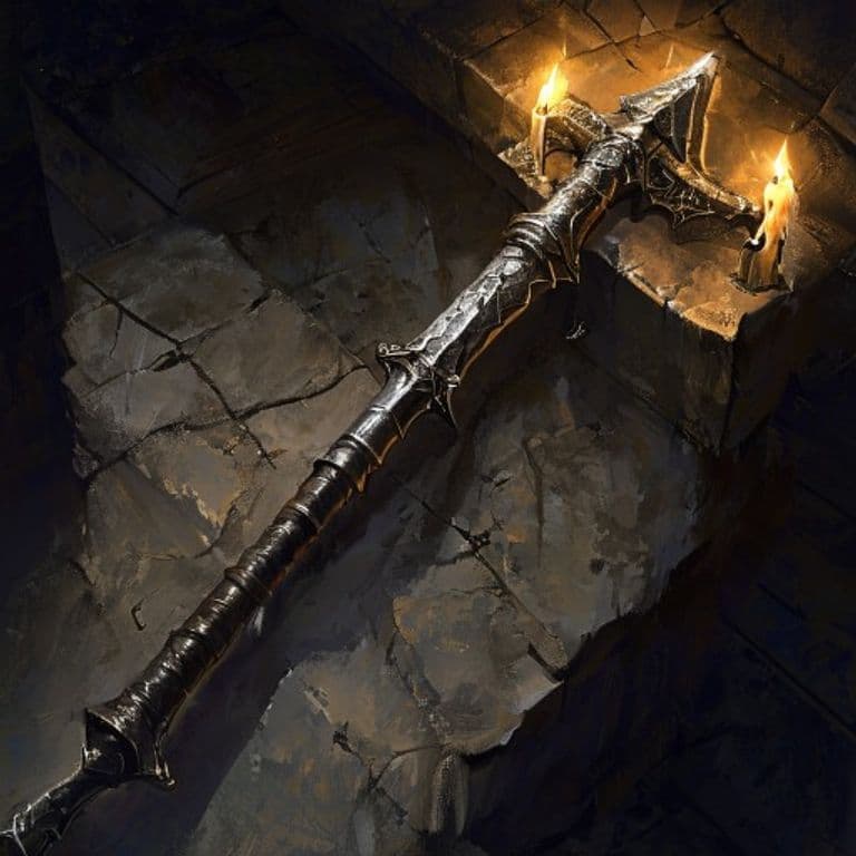 Mace of Smiting — fantasy item illustration. Mace of Smiting is a magic item (weapon (mace)) of rare rarity.