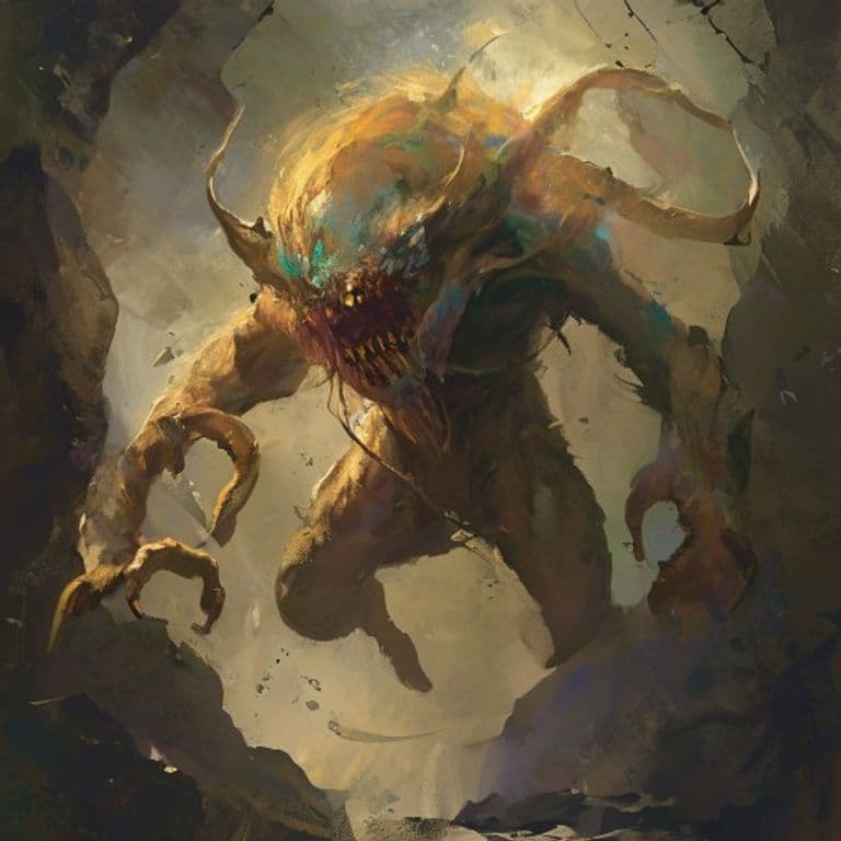 Dust Mephit — fantasy monster illustration