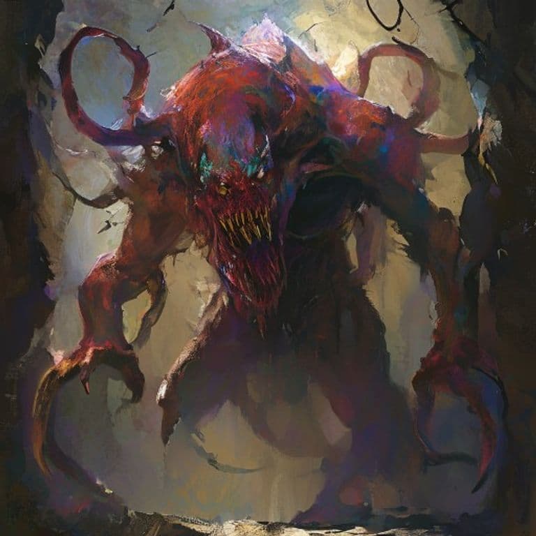 Glabrezu — fantasy monster illustration