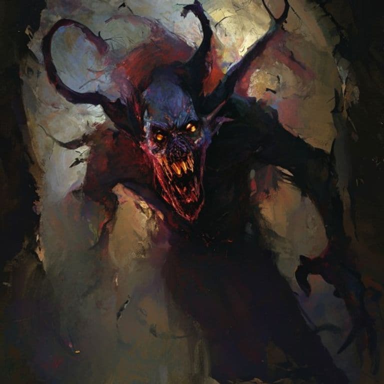 Umbral Vampire — fantasy monster illustration