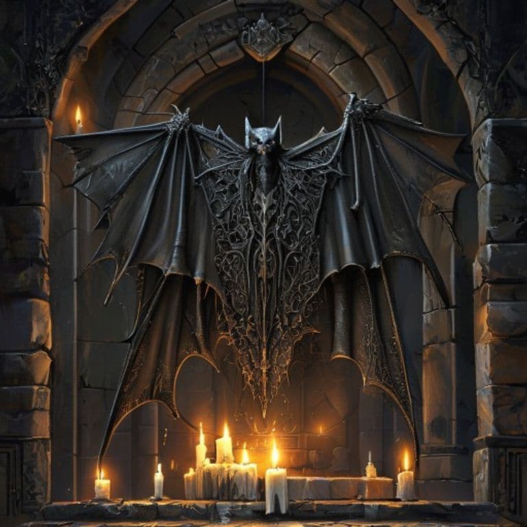 Cloak of the Bat — fantasy item illustration. Cloak of the Bat is a magic item (wondrous item) of rare rarity.