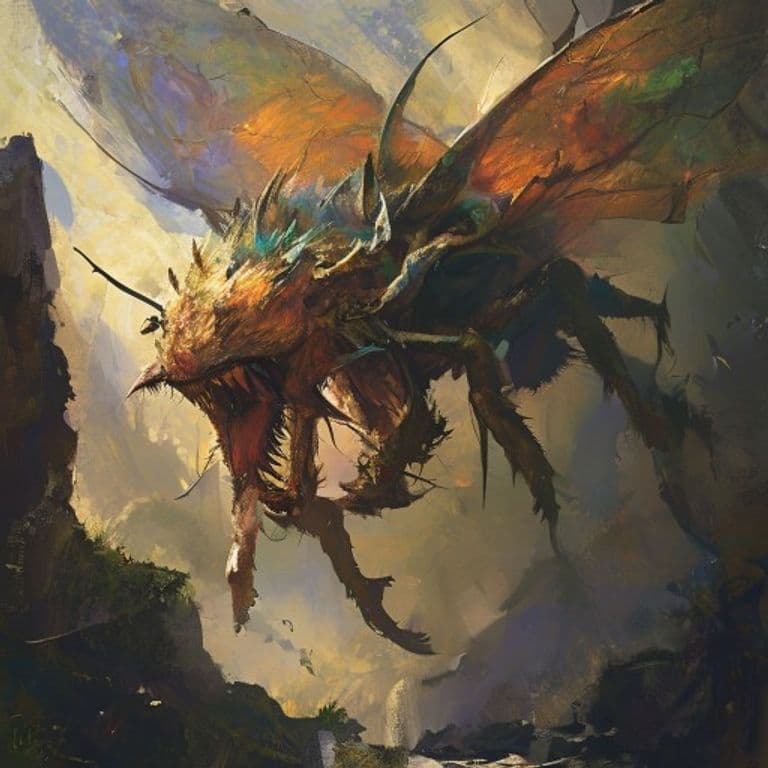 Dawnfly — fantasy monster illustration