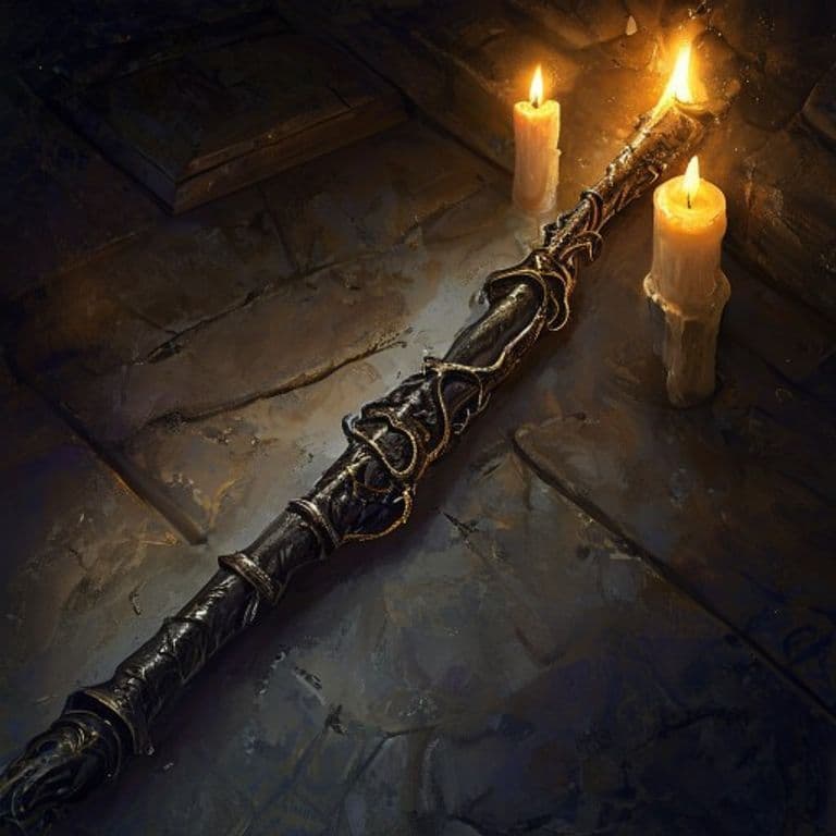 Wand of Polymorph — fantasy item illustration