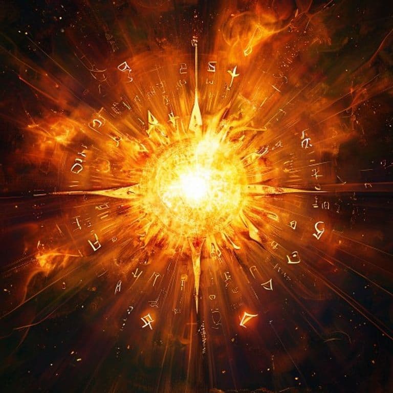 Sunburst — fantasy spell effect illustration. Sunburst is a 8th-level evocation available to Druid, Sorcerer, Wizard.