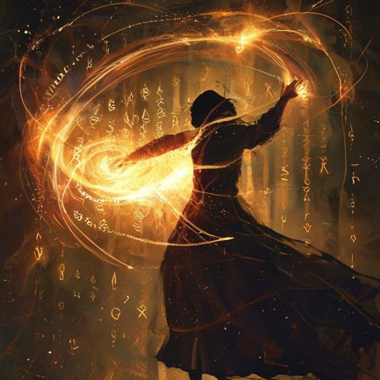 Silhouette — fantasy spell effect illustration. Silhouette is a Cantrip illusion.