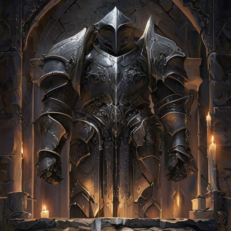 Dwarven Plate — fantasy item illustration