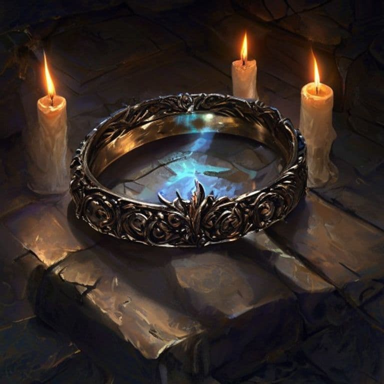 Ring of Shadows — fantasy item illustration. Ring of Shadows is a magic item (ring) of common rarity.