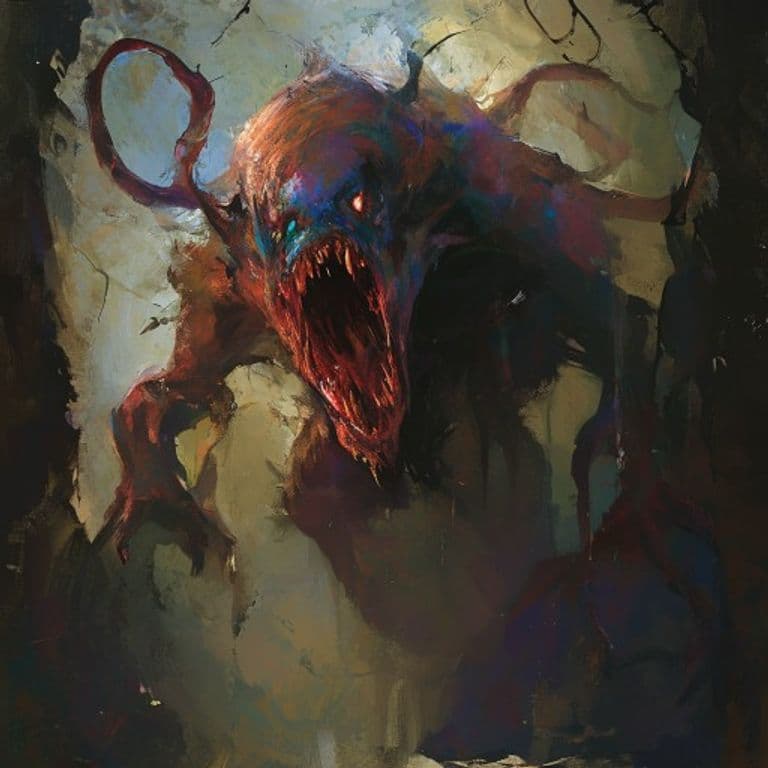 Silent Crier — fantasy monster illustration
