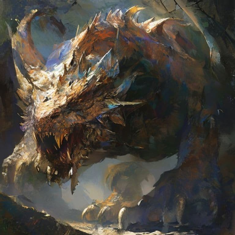 Drakon — fantasy monster illustration