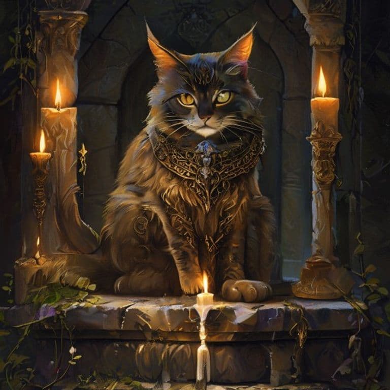 Stalking Cat — fantasy item illustration