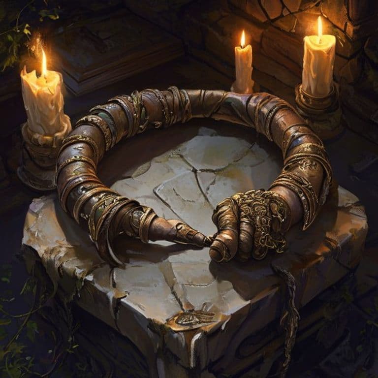 Centaur Wrist-Wraps — fantasy item illustration. Centaur Wrist-Wraps is a magic item (wondrous item) of uncommon rarity.