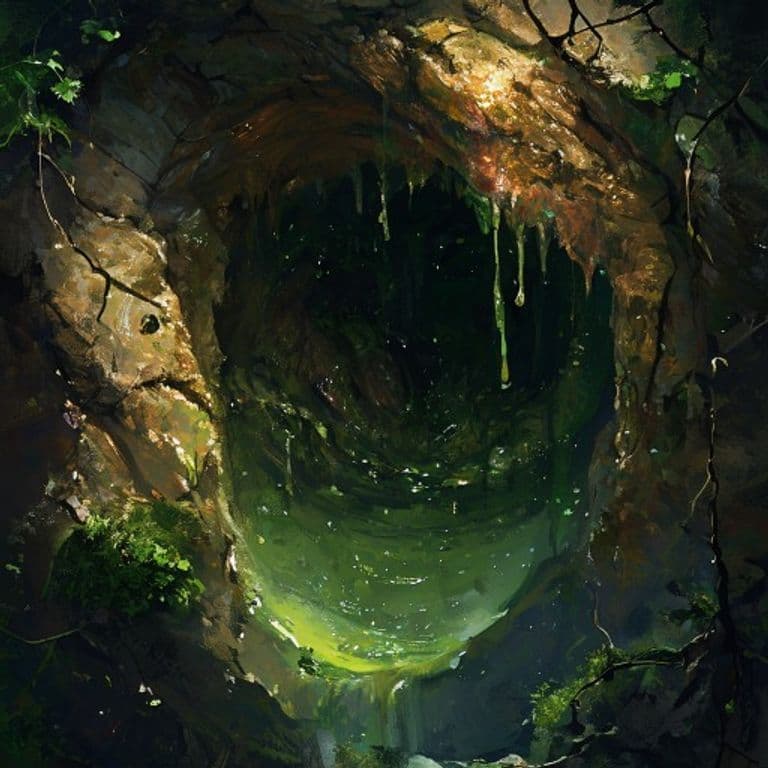 Ooze, Sinkhole — fantasy monster illustration