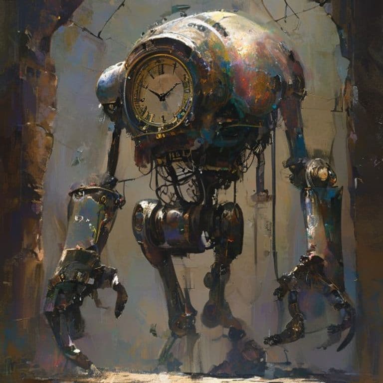 Clockwork Servant — fantasy monster illustration