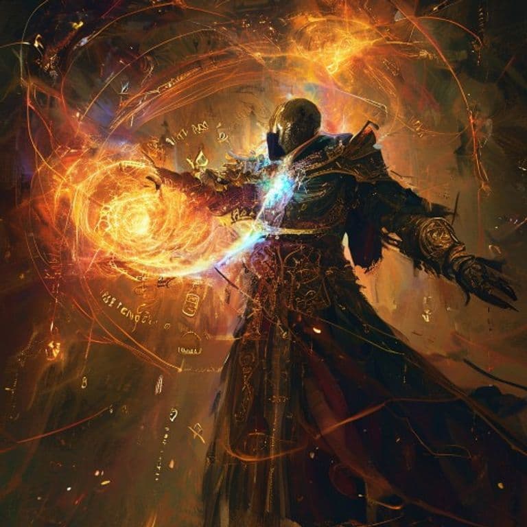 Machine Sacrifice — fantasy spell effect illustration. Machine Sacrifice is a 8th-level necromancy available to Wizard, Sorceror.