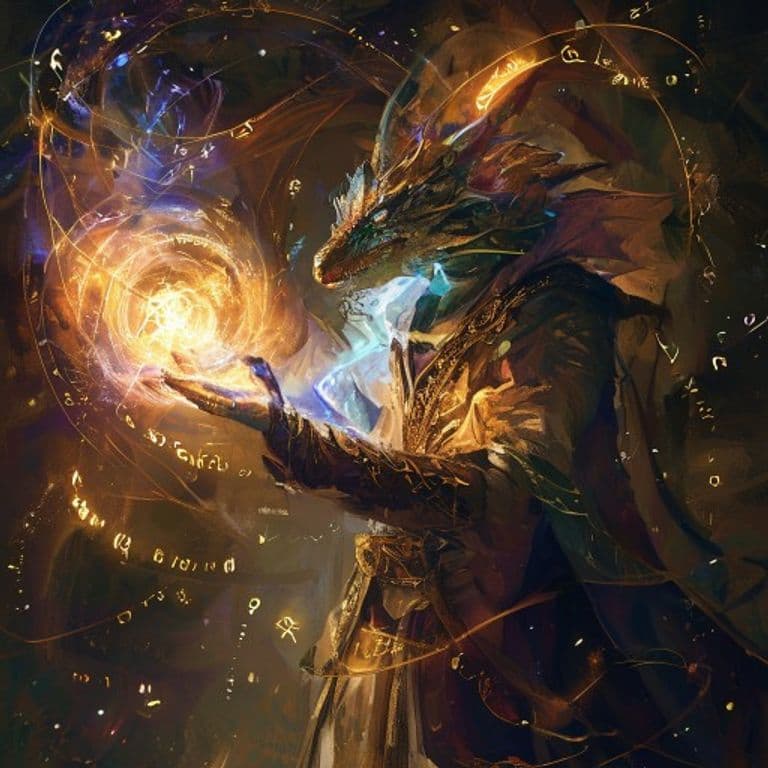 Detect Dragons — fantasy spell effect illustration. Detect Dragons is a 2nd-level divination available to Bard, Druid, Sorcerer, Wizard.