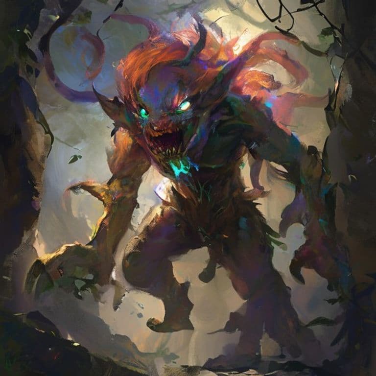 Peri — fantasy monster illustration