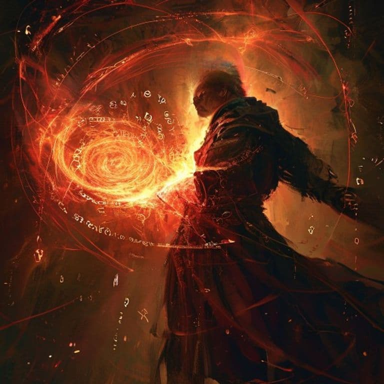 Sanguine Horror — fantasy spell effect illustration. Sanguine Horror is a 5th-level conjuration available to Cleric, Sorcerer, Warlock, Wizard.