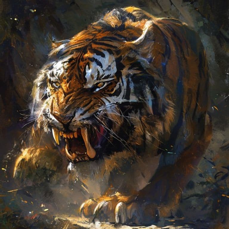 Tiger — fantasy monster illustration