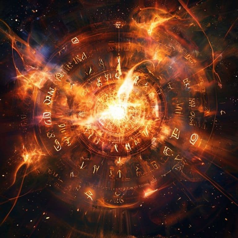Move the Cosmic Wheel — fantasy spell effect illustration. Move the Cosmic Wheel is a 8th-level conjuration available to Wizard, Cleric.