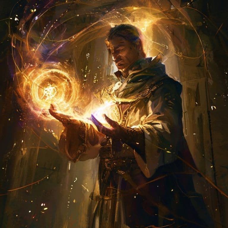 Benediction — fantasy spell effect illustration. Benediction is a Cantrip abjuration available to Cleric, Warlock, Wizard.
