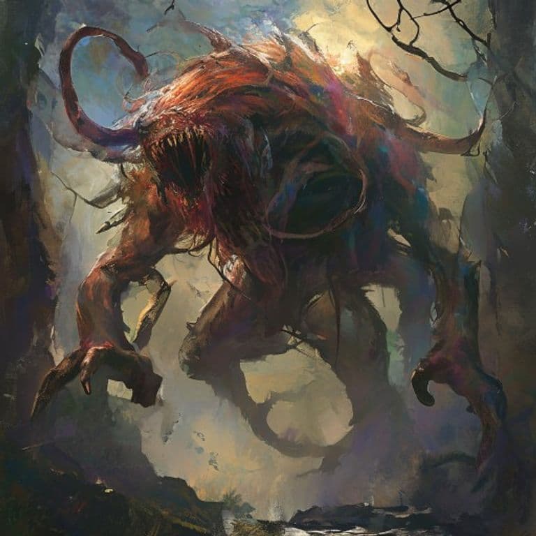 Sleipnir — fantasy monster illustration
