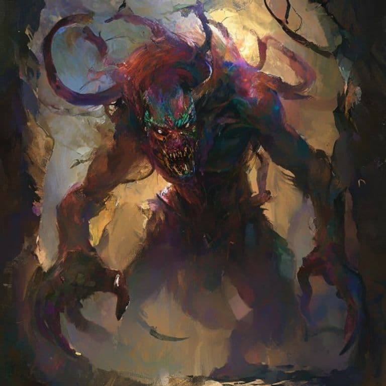 Greater Rakshasa — fantasy monster illustration