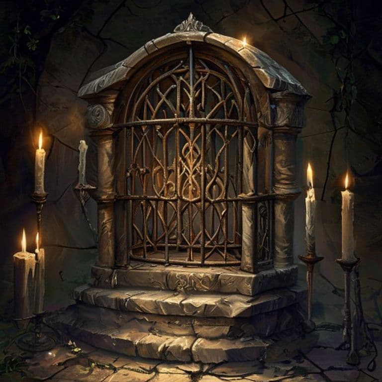 Cage of Folly — fantasy item illustration. Cage of Folly is a magic item (wondrous item) of common rarity.