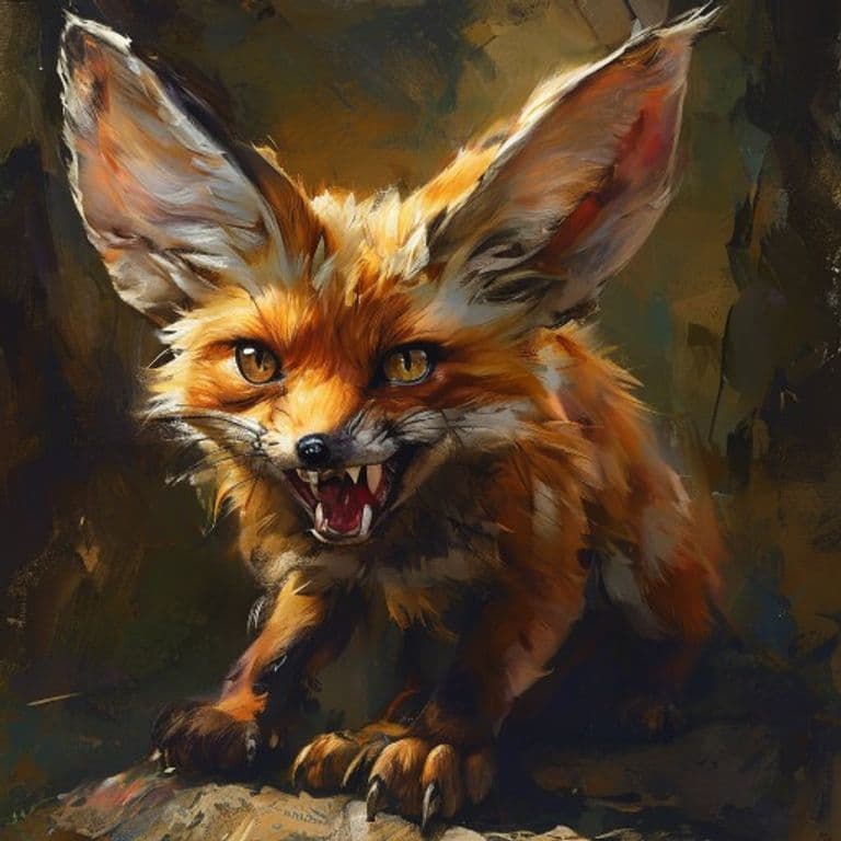 Fennec Fox — fantasy monster illustration