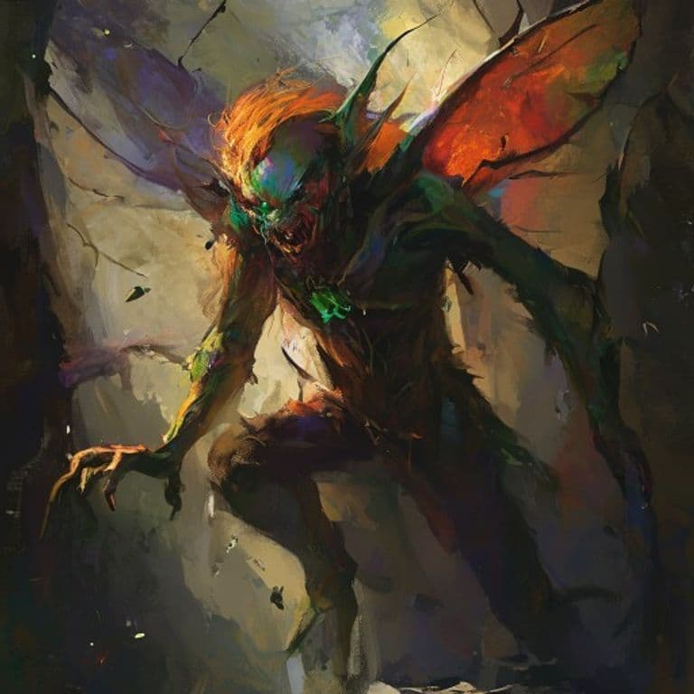 Strife — fantasy monster illustration