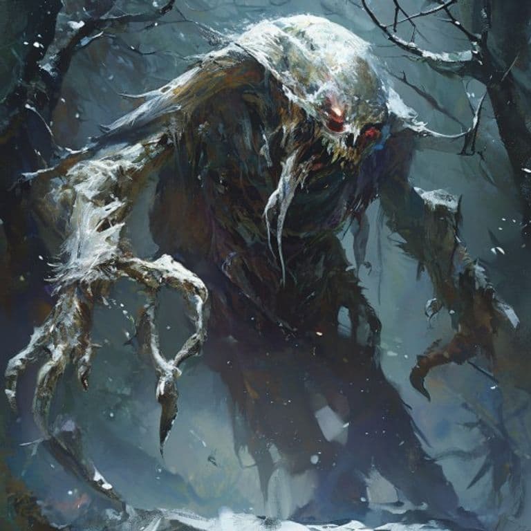 Winterghast — fantasy monster illustration