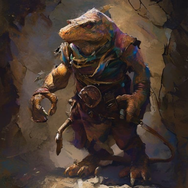 Kobold — fantasy monster illustration