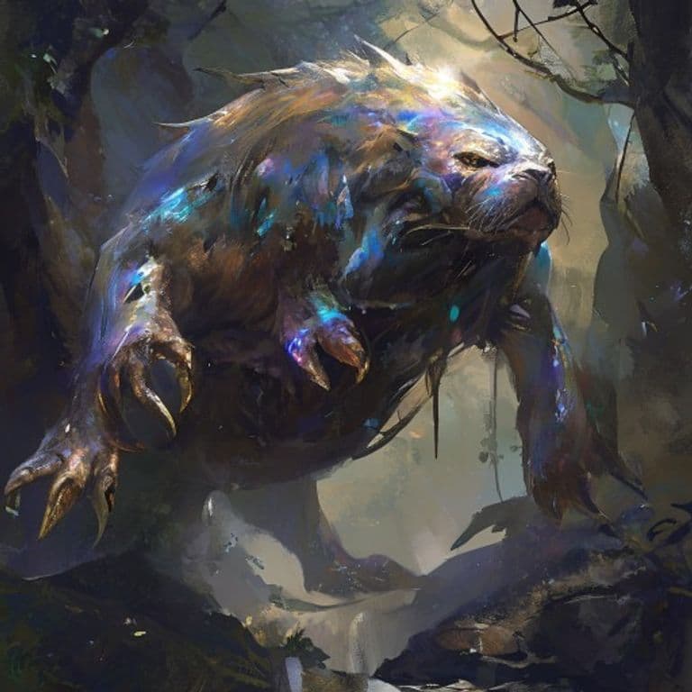 Shimmer Seal — fantasy monster illustration
