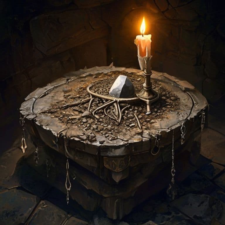 Sinner’s Ashes — fantasy item illustration