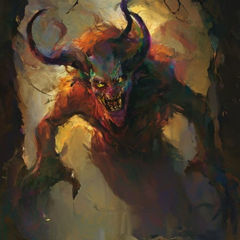 Shetani — fantasy monster illustration