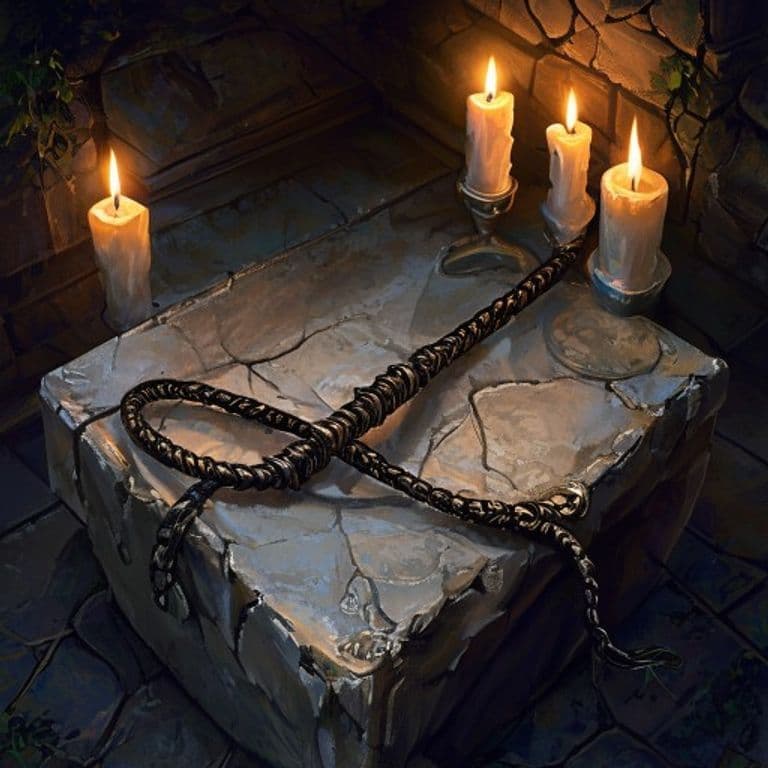 Relocation Cable — fantasy item illustration. Relocation Cable is a magic item (wondrous item) of uncommon rarity.