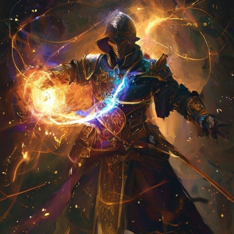 Fuse Armor — fantasy spell effect illustration. Fuse Armor is a 2nd-level evocation available to Bard, Cleric, Sorceror, Warlock, Wizard.