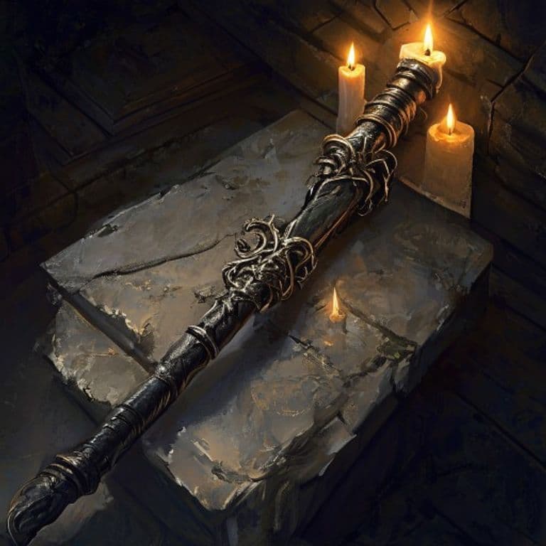 Rod of Reformation — fantasy item illustration