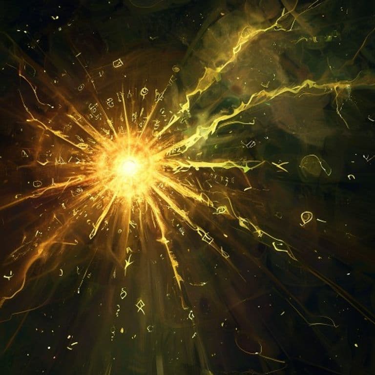 Ray of Sickness — fantasy spell effect illustration