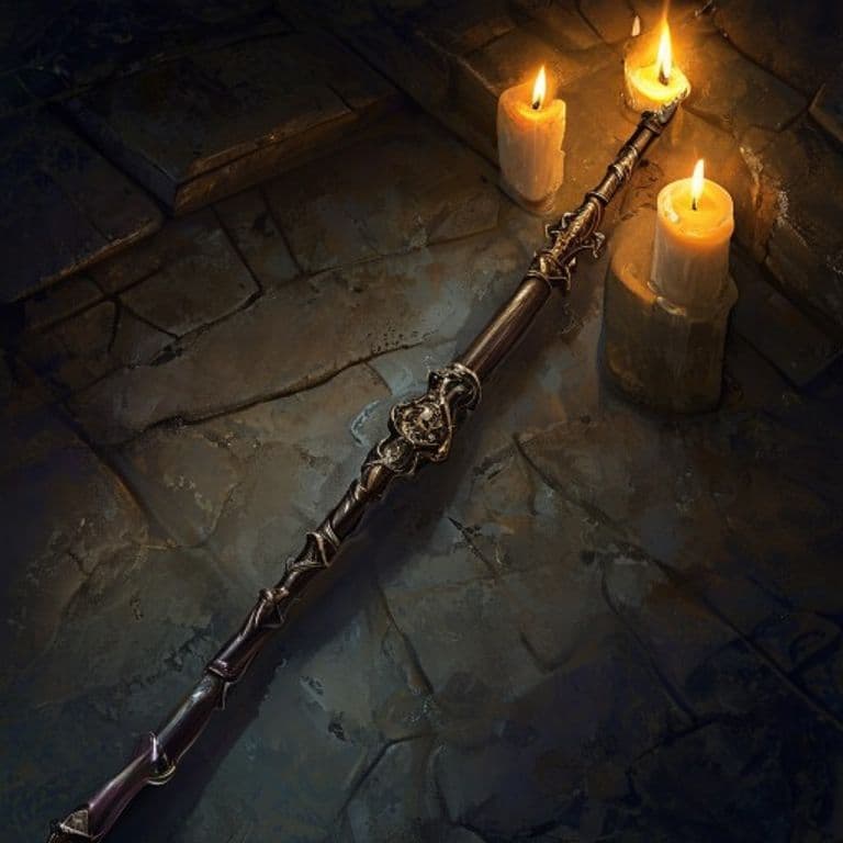 Wand of Direction — fantasy item illustration. Wand of Direction is a magic item (wand) of common rarity.
