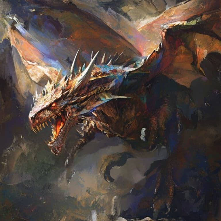 Wyvern — fantasy monster illustration