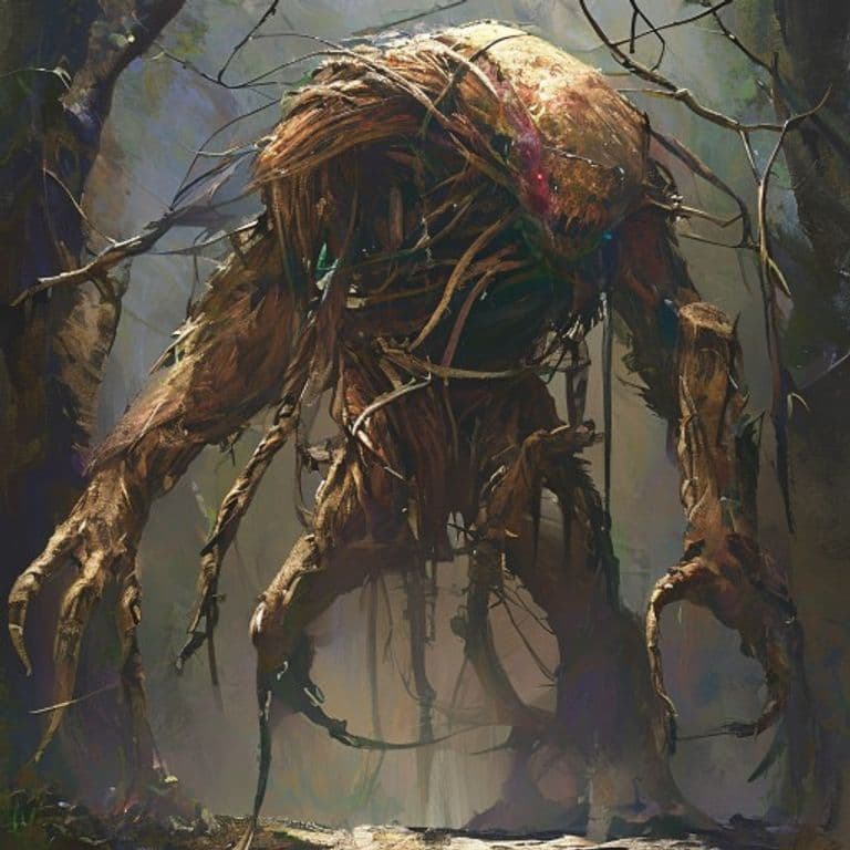 Wickerman — fantasy monster illustration