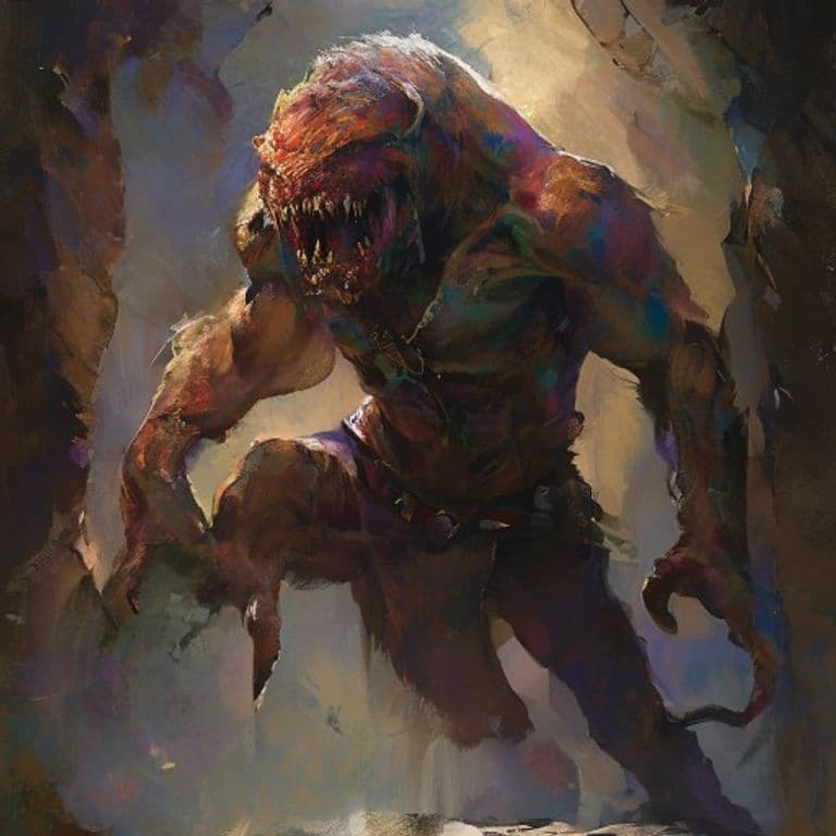 Thug — fantasy monster illustration