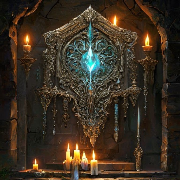 Argent Mantle — fantasy item illustration. Argent Mantle is a magic item (wondrous item) of rare rarity.