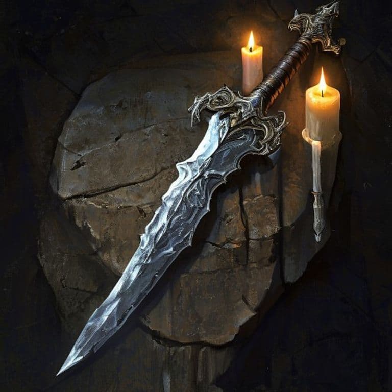 Glazed Blade — fantasy item illustration