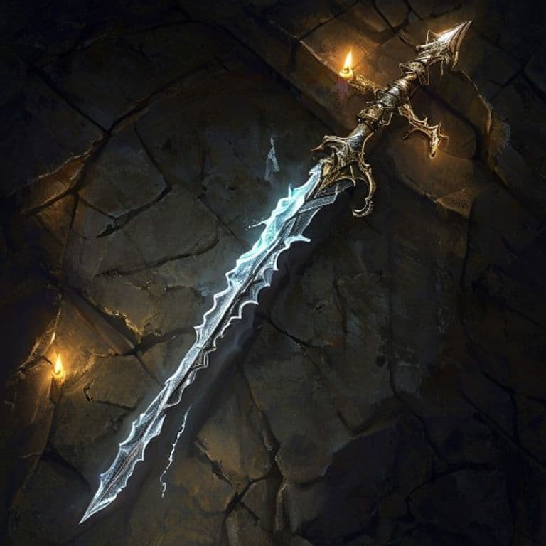 Javelin of Lightning — fantasy item illustration. Javelin of Lightning is a magic item (weapon (javelin)) of uncommon rarity.