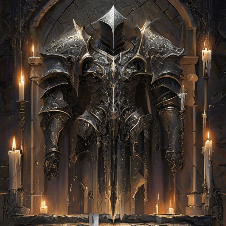 Verses of Vengeance — fantasy item illustration. Verses of Vengeance is a magic item (armor) of rare rarity.