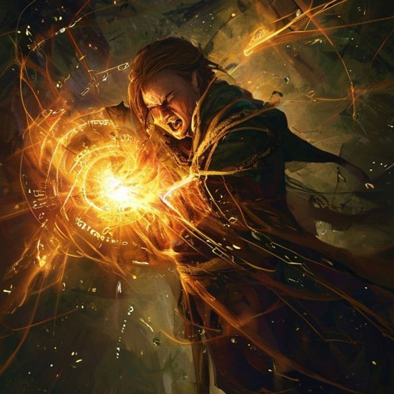 Jarring Growl — fantasy spell effect illustration. Jarring Growl is a 1st-level enchantment available to Ranger, Warlock.