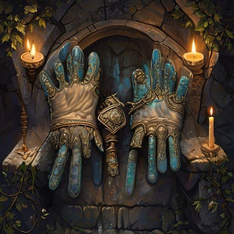 Gloves of Swimming and Climbing — fantasy item illustration. Gloves of Swimming and Climbing is a magic item (wondrous item) of uncommon rarity.